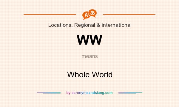 What does WW mean? It stands for Whole World