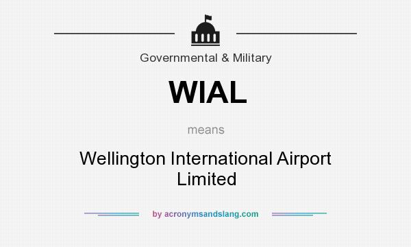 What does WIAL mean? It stands for Wellington International Airport Limited