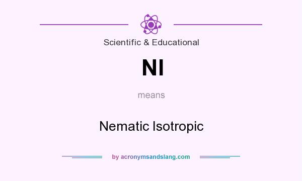 What does NI mean? It stands for Nematic Isotropic