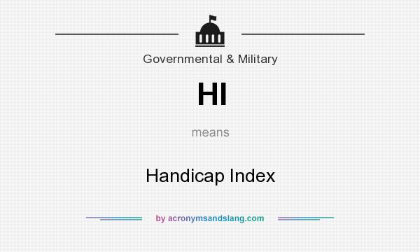 What does HI mean? It stands for Handicap Index