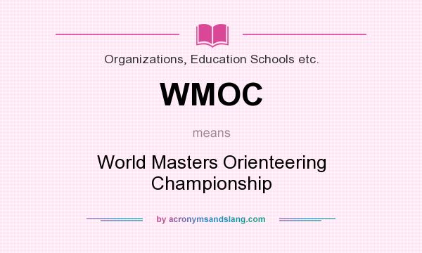 What does WMOC mean? It stands for World Masters Orienteering Championship
