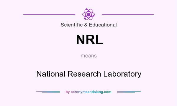 What does NRL mean? It stands for National Research Laboratory