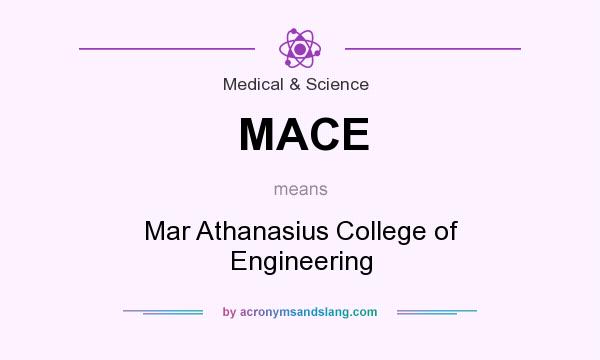 What does MACE mean? It stands for Mar Athanasius College of Engineering