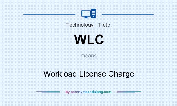 What does WLC mean? It stands for Workload License Charge