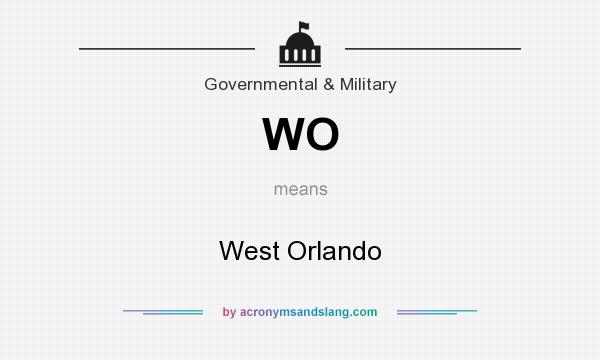 What does WO mean? It stands for West Orlando