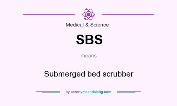What does SBS mean? It stands for Submerged bed scrubber