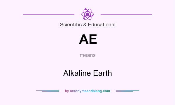 What does AE mean? It stands for Alkaline Earth