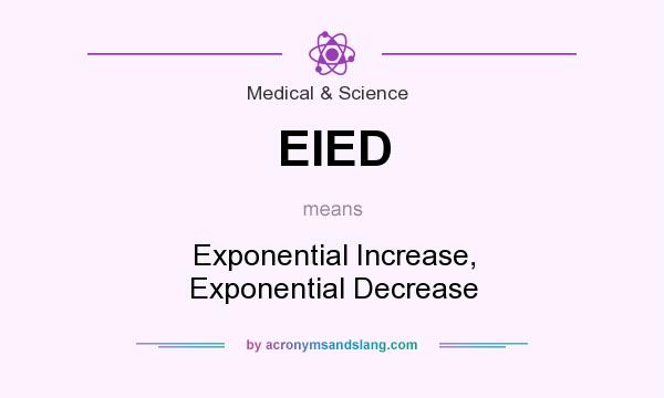 What does EIED mean? It stands for Exponential Increase, Exponential Decrease