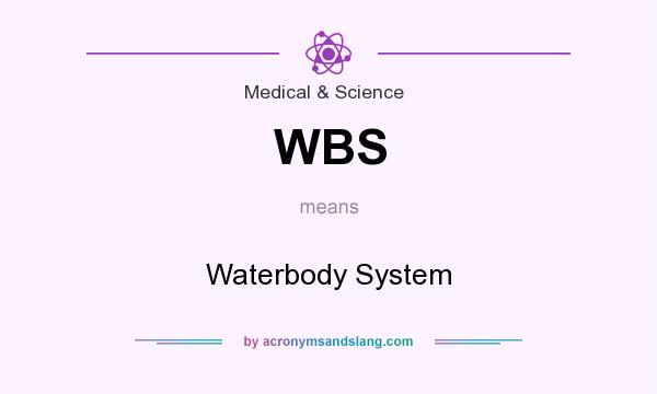 What does WBS mean? It stands for Waterbody System