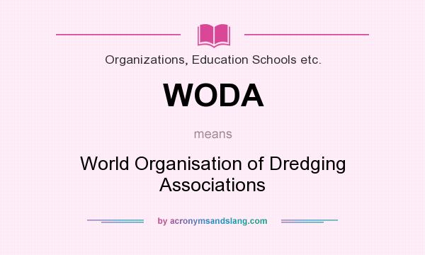 What does WODA mean? It stands for World Organisation of Dredging Associations