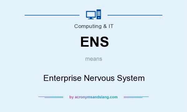 What does ENS mean? It stands for Enterprise Nervous System