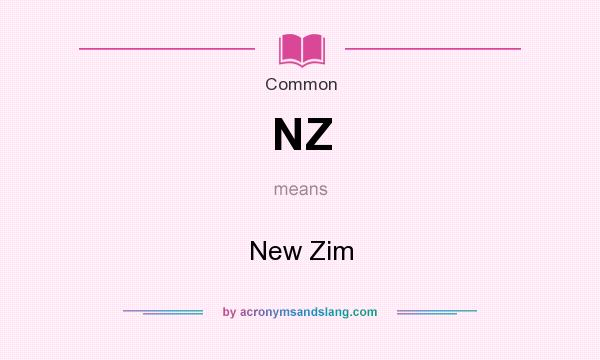 What does NZ mean? It stands for New Zim