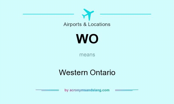 What does WO mean? It stands for Western Ontario