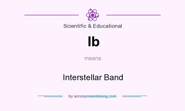 What does Ib mean? It stands for Interstellar Band