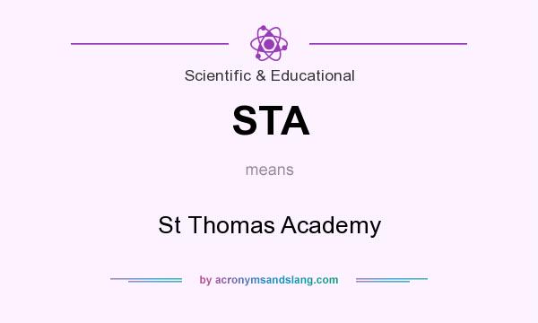 What does STA mean? It stands for St Thomas Academy