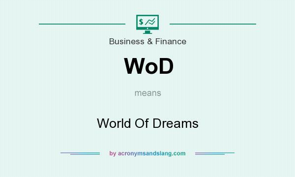What does WoD mean? It stands for World Of Dreams