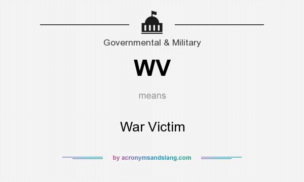 What does WV mean? It stands for War Victim