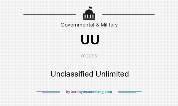What does UU mean? It stands for Unclassified Unlimited