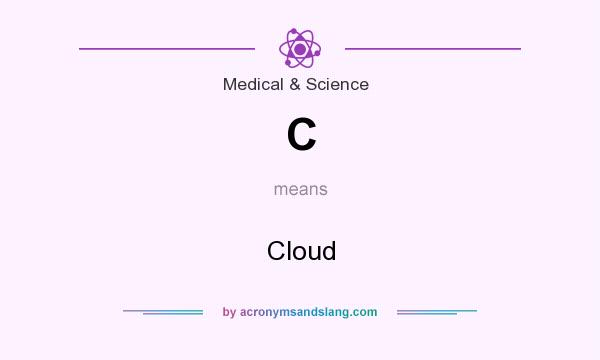 What does C mean? It stands for Cloud