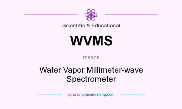 What does WVMS mean? It stands for Water Vapor Millimeter-wave Spectrometer