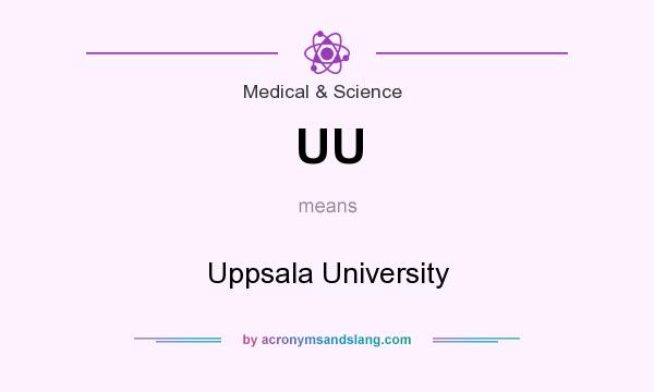 What does UU mean? It stands for Uppsala University
