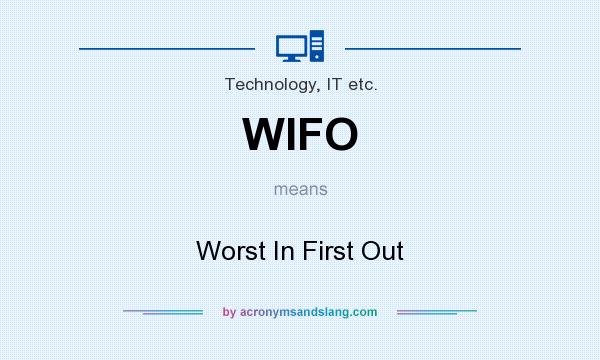 What does WIFO mean? It stands for Worst In First Out