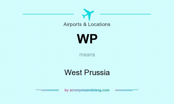 What does WP mean? It stands for West Prussia