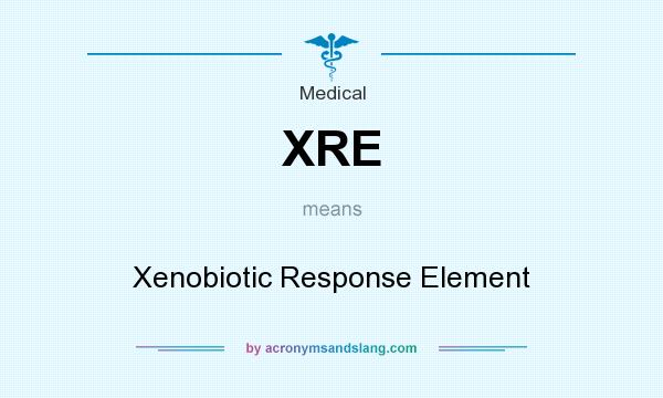 What does XRE mean? It stands for Xenobiotic Response Element