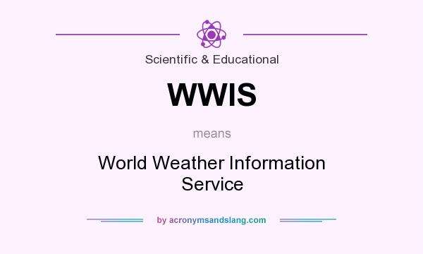 What does WWIS mean? It stands for World Weather Information Service