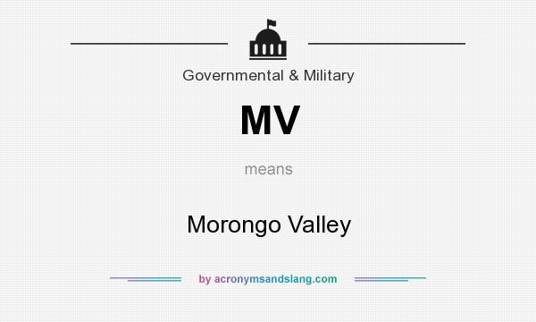 What does MV mean? It stands for Morongo Valley