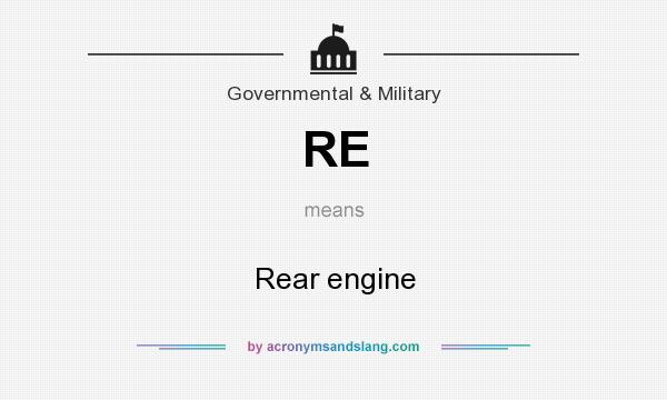 What does RE mean? It stands for Rear engine