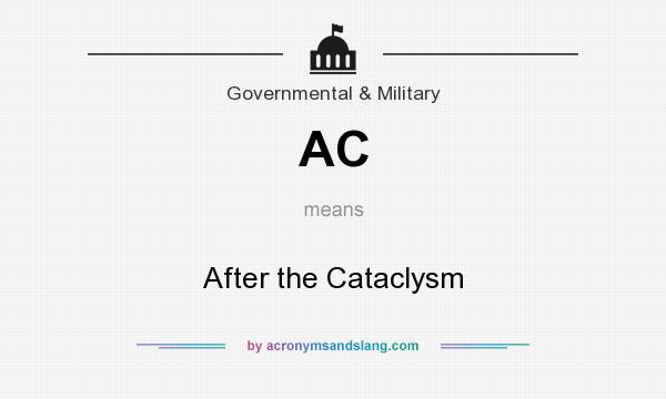 What does AC mean? It stands for After the Cataclysm