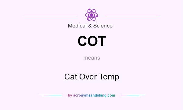 What does COT mean? It stands for Cat Over Temp