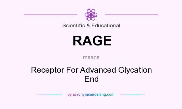 What does RAGE mean? It stands for Receptor For Advanced Glycation End