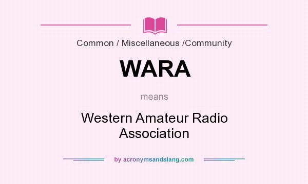 WARA Western Amateur Radio Association In Common Miscellaneous 