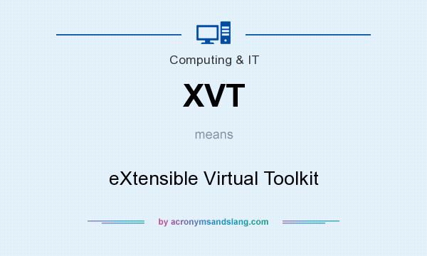 What does XVT mean? It stands for eXtensible Virtual Toolkit