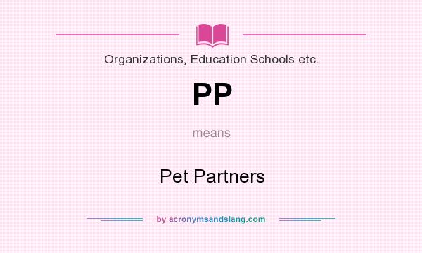 What does PP mean? It stands for Pet Partners