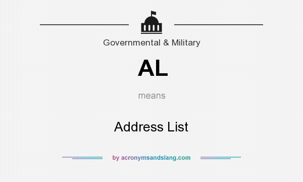 What does AL mean? It stands for Address List
