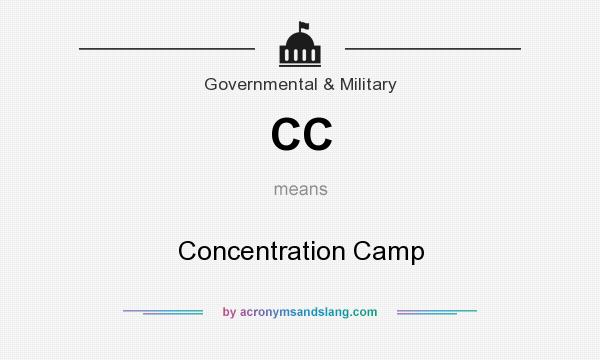 What does CC mean? It stands for Concentration Camp