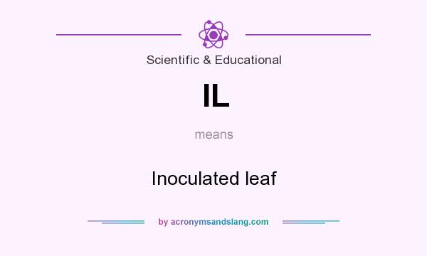 What does IL mean? It stands for Inoculated leaf