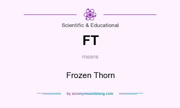 What does FT mean? It stands for Frozen Thorn