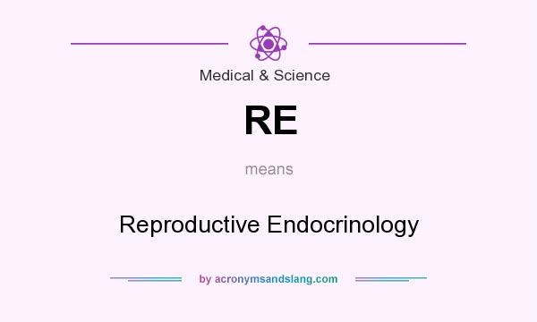 What does RE mean? It stands for Reproductive Endocrinology