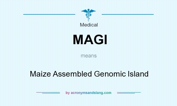 What does MAGI mean? It stands for Maize Assembled Genomic Island