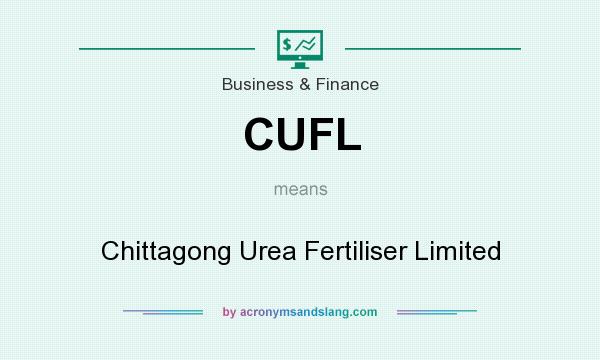 What does CUFL mean? It stands for Chittagong Urea Fertiliser Limited