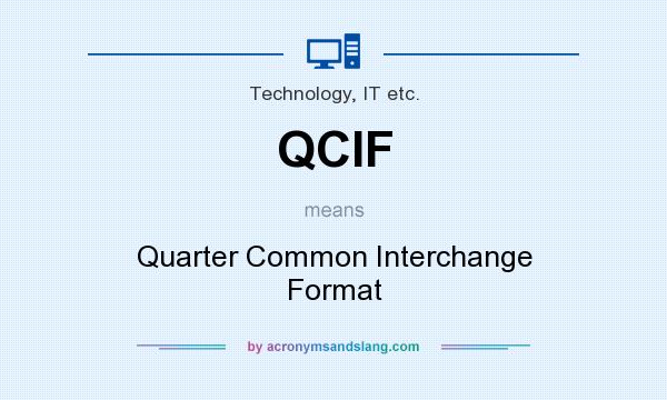 What does QCIF mean? It stands for Quarter Common Interchange Format