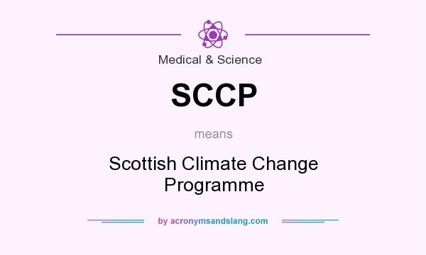 What does SCCP mean? It stands for Scottish Climate Change Programme