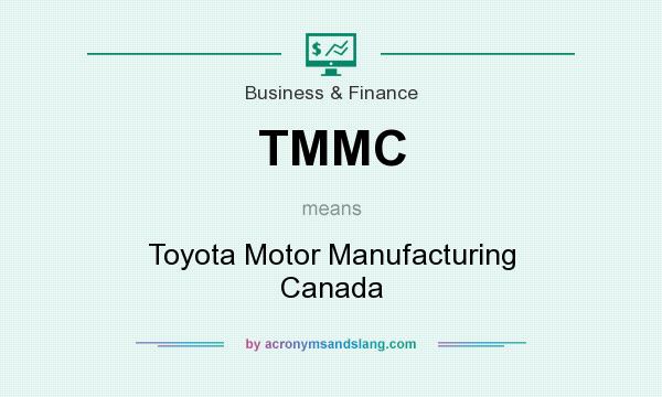 What does TMMC mean? It stands for Toyota Motor Manufacturing Canada