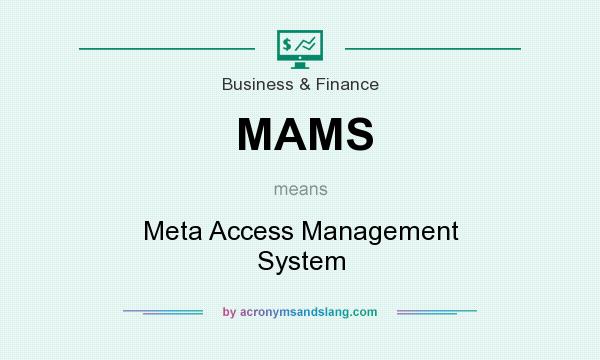 What does MAMS mean? It stands for Meta Access Management System