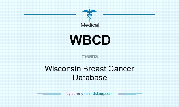 What does WBCD mean? It stands for Wisconsin Breast Cancer Database