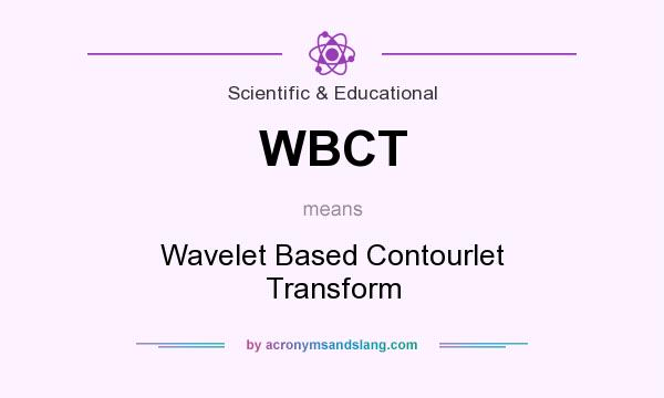 What does WBCT mean? It stands for Wavelet Based Contourlet Transform